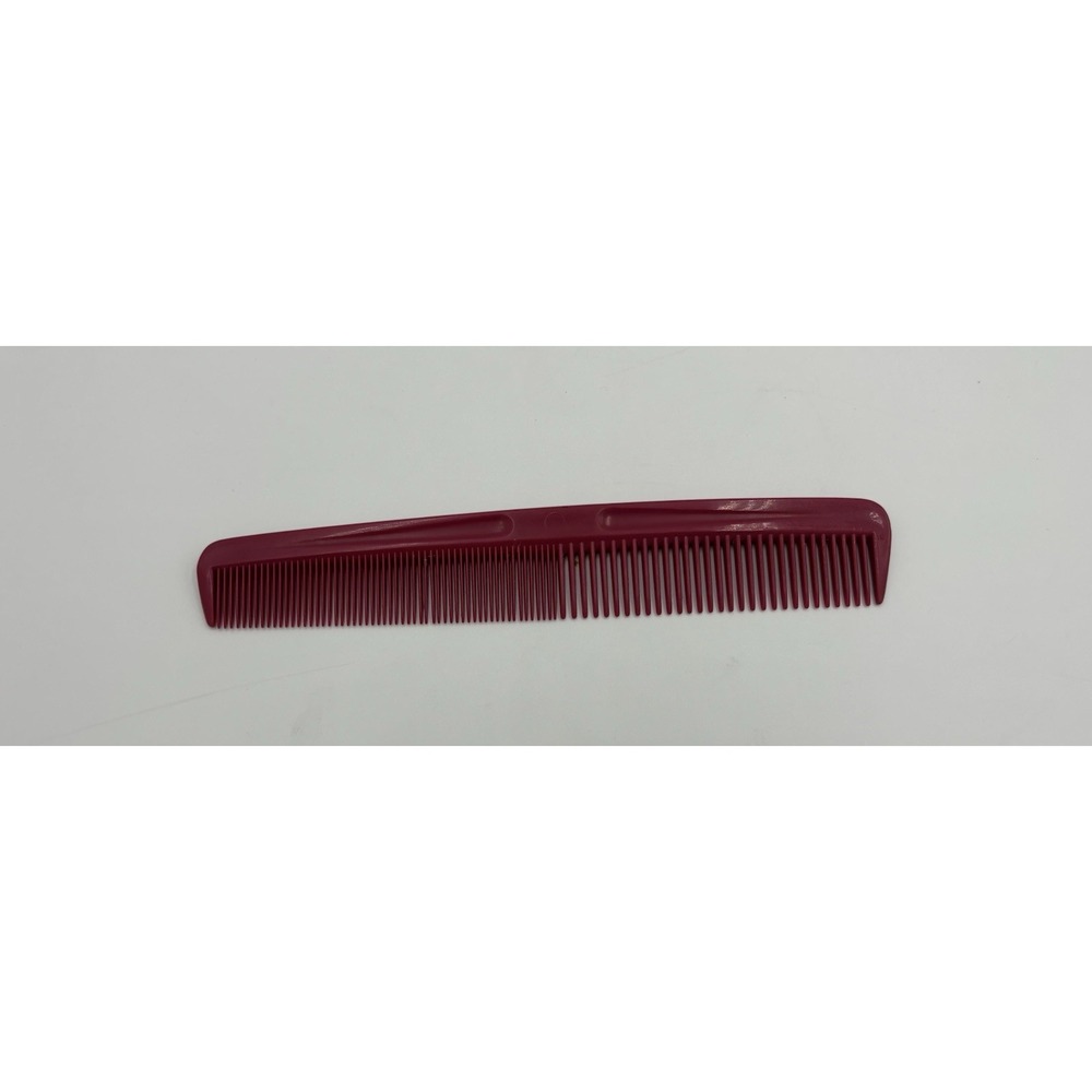 Vintage GOODY Hair Comb RED/Maroon  7.5" Retro‎ Unbreakable Mens Womens